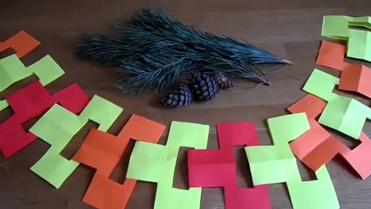 DIY. Childrens crafts out of paper . Детские поделки из бумаги.Гирлянда.