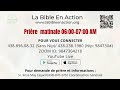 La bible en actionpriere matinale09052024