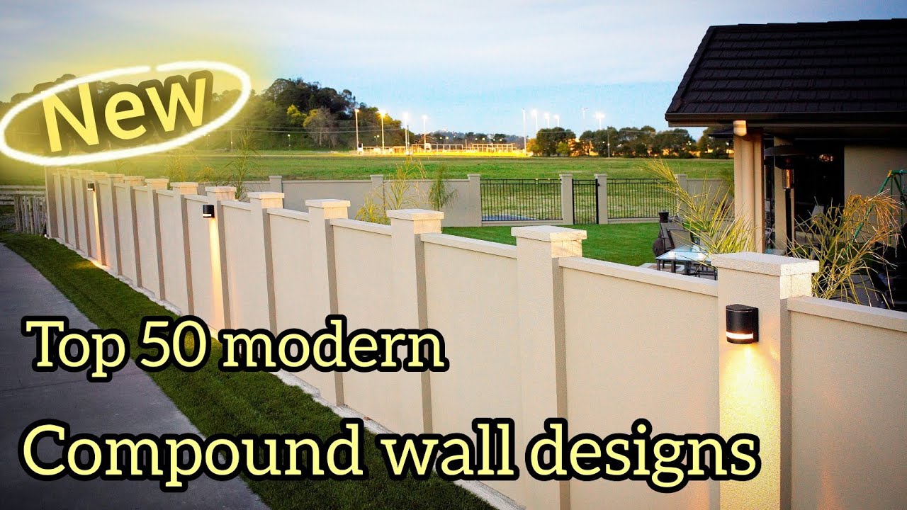 Top 50 compound wall design ideas || compound wall designs - YouTube