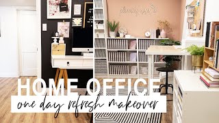 Home Office One Day Refresh! | Small business office functionality &amp; organization