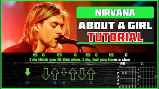 Video thumbnail of "Nirvana - About A Girl | Guitar tutorial | Acoustic cover"
