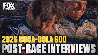 "This race is for Kyle." Daniel Suárez, Denny Hamlin & More after the Coca-Cola 600 🎤 NASCAR on FOX