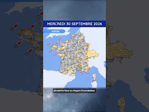 Météo du Mercredi 30 Septembre au Vendredi 2 Octobre 2026