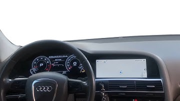 Audi A6 2005-2011 digital instrument cluster + Android car radio gps navigation car stereo CarPlay