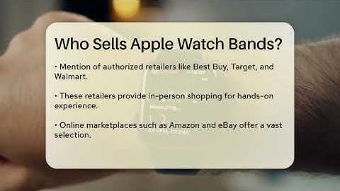Who Sells Apple Watch Bands? - Talking Tech Trends