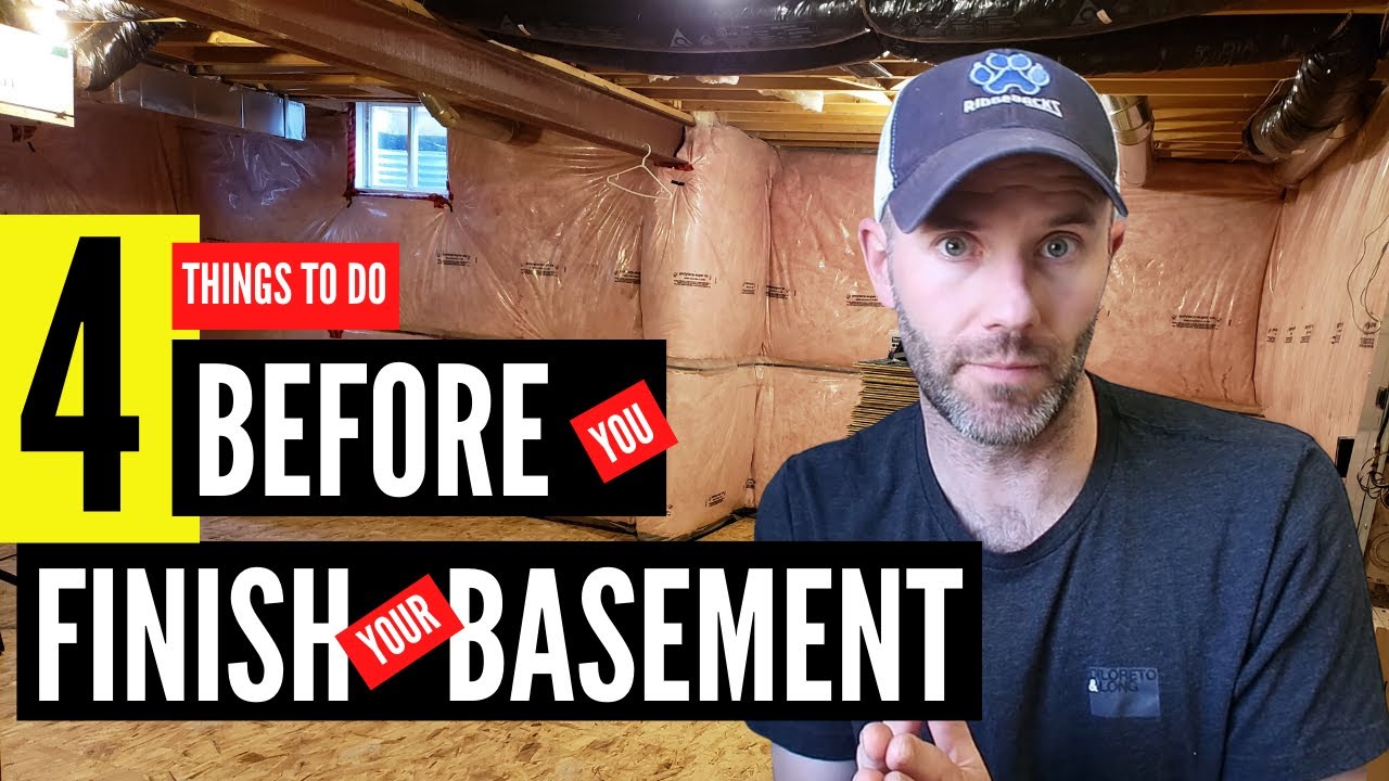 4 Things to do Before you Finish your Basement - YouTube