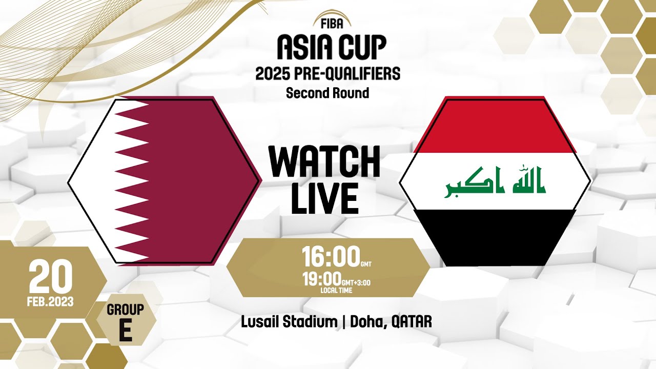 Qatar v Iraq | Full Basketball Game | FIBA Asia Cup 2025 Pre