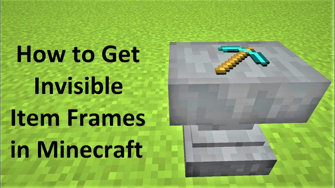 How To Get An Invisible Item Frame In Minecraft 1.16 - Minecraft