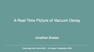 Jonathan Braden | A Real-Time Picture of Vacuum Decay