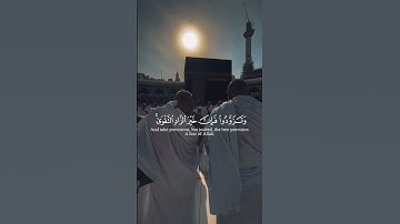 Hajj verses Surah Baqarah 197-198 |سورة البقرة ١٩٧-١٩٨ #قرآن #قرآن_كريم #الحج #shuraim #hajj #الشريم