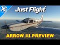 Just flight piper arrow iii preview