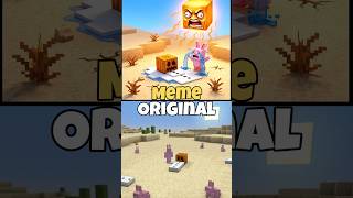 MEME vs ORIGINAL Minecraft Snowman Melting ⛄️🔥 #shorts