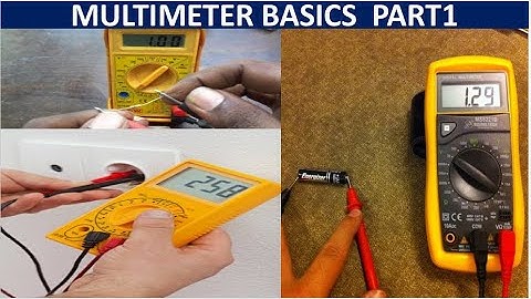 How to use a Multimeter for beginners: Part 1 - Voltage measurement / Multimeter tutorial