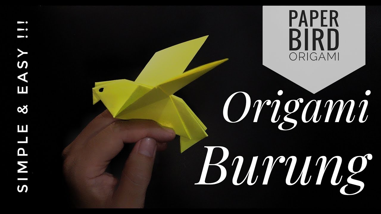 Cara Membuat Origami Burung How To Make A Paper Bird Origami