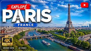 PARIS, FRANCE in Stunning 4K |Aerial Drone Tour of the City of Lights| Eiffel Tower & Beautiful City