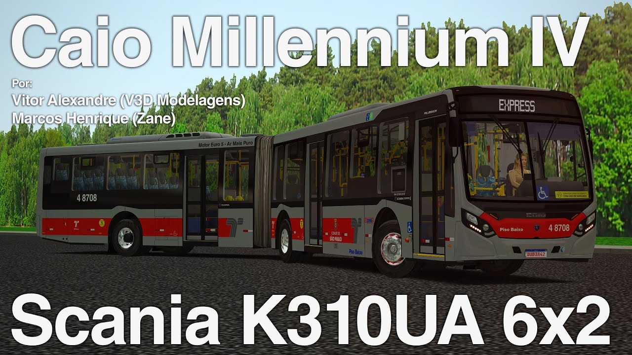 Caio Millennium IV MB O-500U BlueTec 5 padrão SPTrans/SP (Fase 2) para Proton  Bus Simulator - AD Gaming Mods