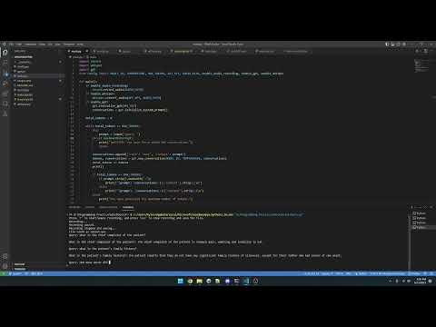 Open Source Demo of WhichDoctor Backend using OpenAI Whisper, GPT, and PyAudio