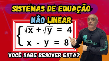 Como resolver sistemas de equações não lineares