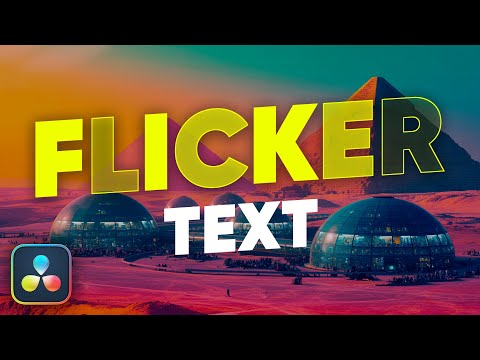 Create a Text Flicker Animation in DaVinci Resolve