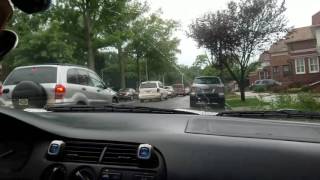 Tree crushes car on the Jackie Robinson Parkway