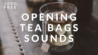 OPENING TEA BAG SOUND EFFECT | RIPPING AND TEARING SOUNDS | Royalty free sound