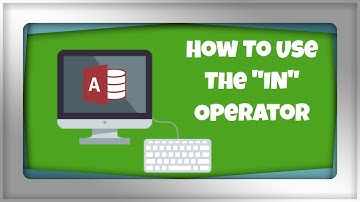 17. Learn Microsoft Access 2016: Using The IN Operator With a SQL Query