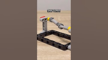 Shaft - Bevel Gears - Belt - Chain Drives #lego #legotechnic #mechanical #technic #mechanism #diy