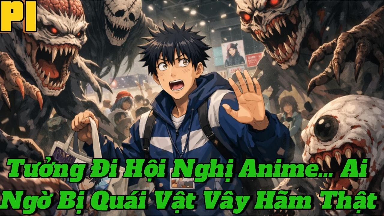 🔥TRỌN BỘ P1🔥Tưởng Đi Hội Nghị Anime… Ai Ngờ Bị Quái Vật Vây Hãm Thật