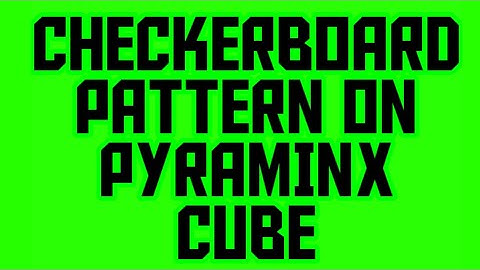 HOW TO MAKE CHECKERBOARD PATTERN ON PYRAMINX CUBE #SHORTS