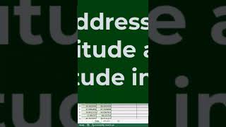 Convert Coordinates to Addresses in Seconds #gpscoordinates #exceltricks