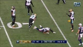 rob gronkowski injury vs the jags in the afc championship