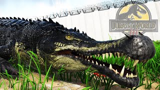 SARCOSUCHUS COCODRILO DINOSAURIO GIGANTE! Recinto de cocodrilos y  domesticación Jurassic World 3 ARK - YouTube