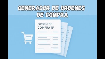 Generador de Órdenes de compras o servicio en Excel