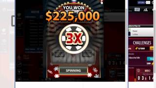 Zynga Poker - Lucky Spinning X5 With Threes Account