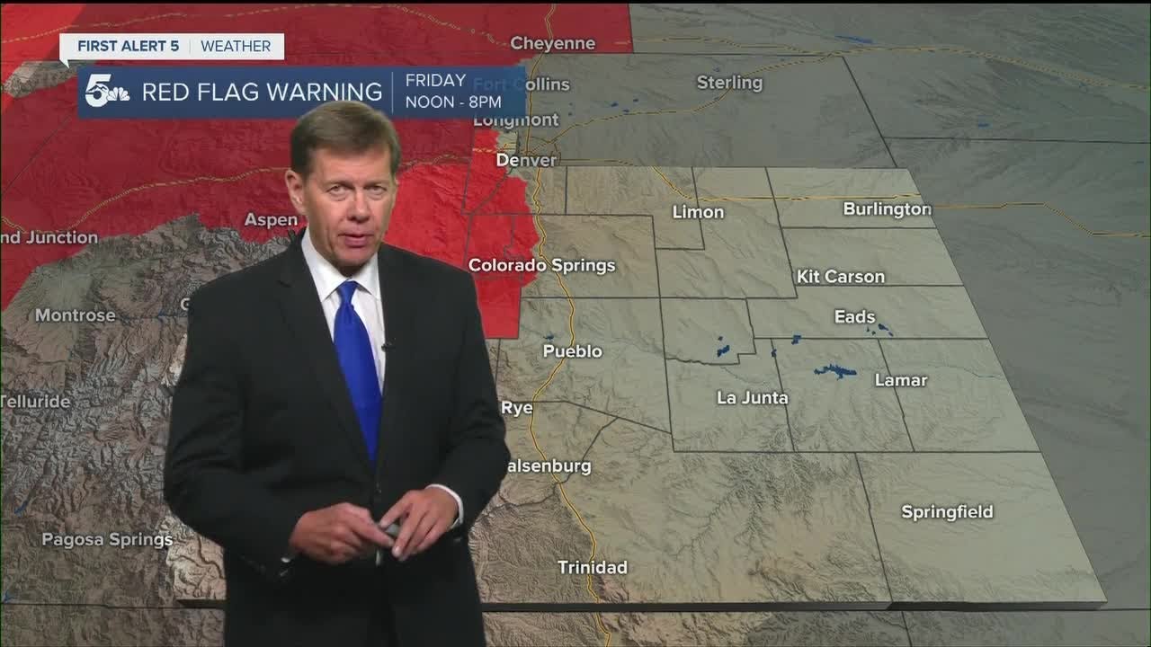High fire danger on Friday in southern Colorado - YouTube