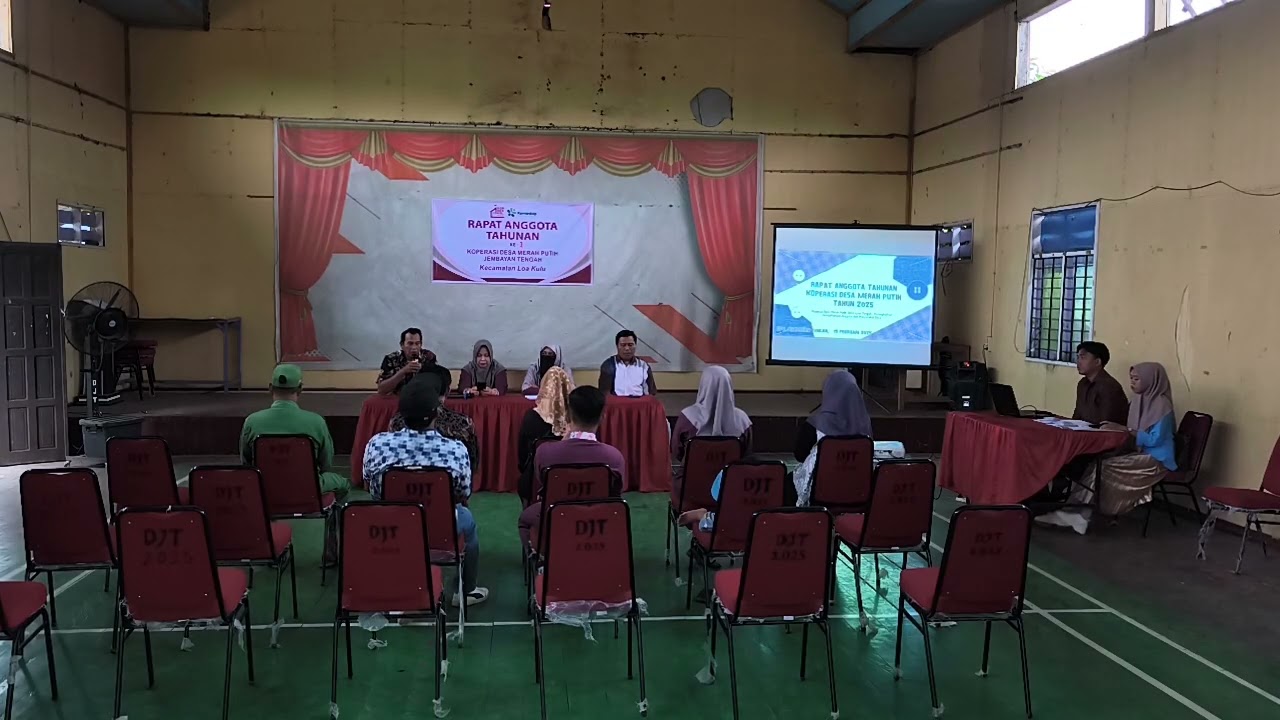 Rapat Anggota Tahunan (RAT) KDMP Jembayan Tengah Kec. Loa Kulu Tahun Buku 2025
