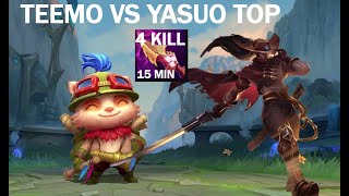 tuf teemo counter yasuo top 4 kill 15 min
