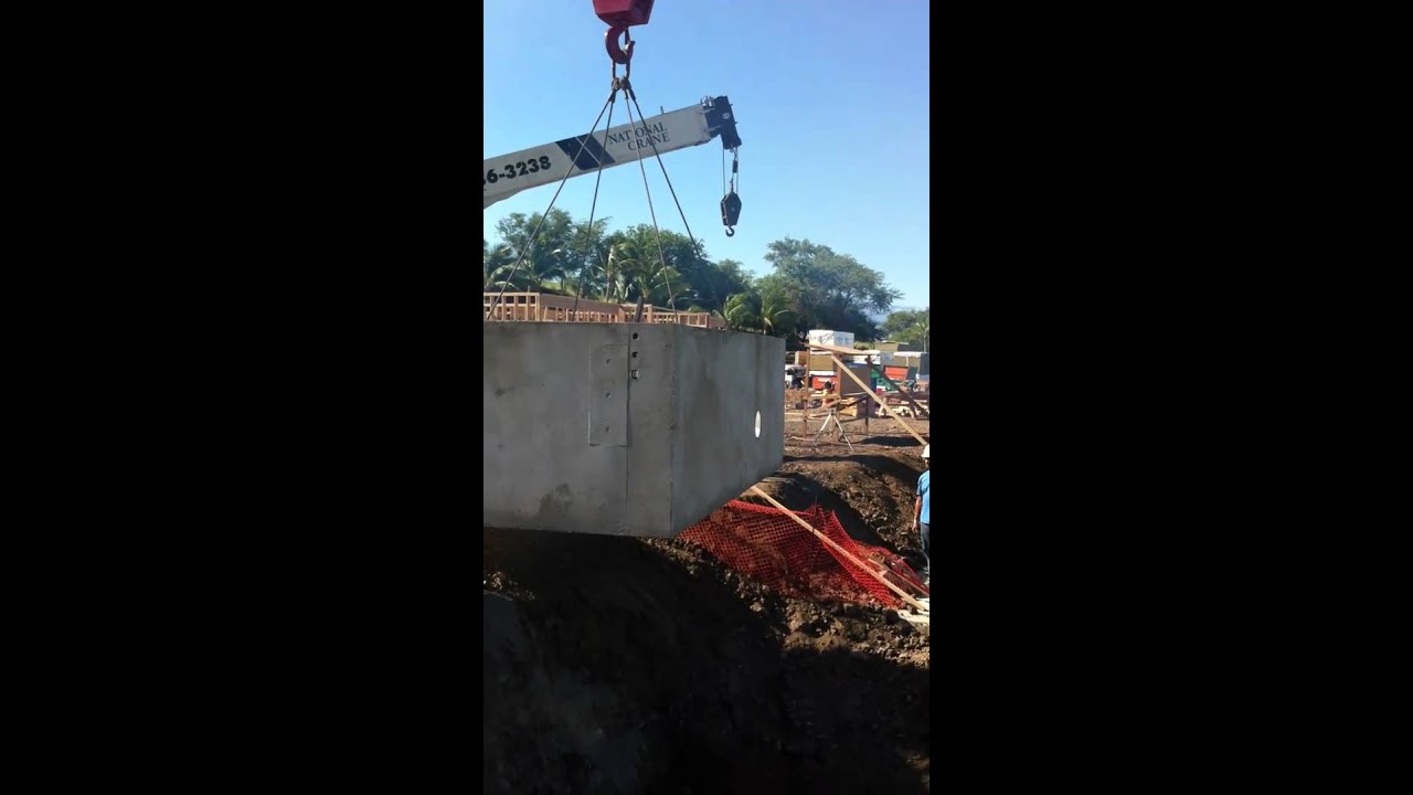 Installing a swimming pool equipment vault on Big Island. IV YouTube