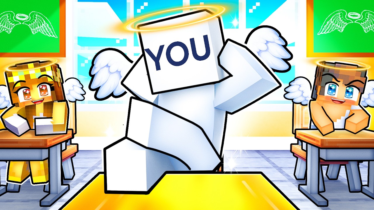 YOU at an ALL ANGEL SCHOOL in Minecraft!