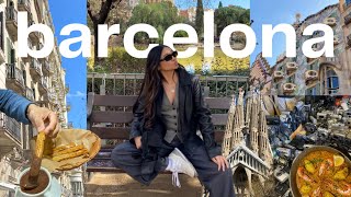 BARCELONA TRAVEL VLOG | sightseeing, food markets, & thrifting