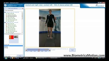 Biometrics - Templo Clinical Gait Analysis software demo