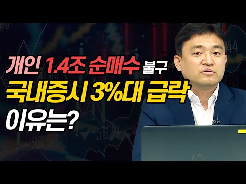 개인 <strong>1.4조</strong> 순매수 불구 국내증시 3%대 급락, 이유는? (마감시황.주식투자/20.08.20)