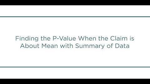 How to Find P-Value Using Stat Crunch With Professor Hong Kim