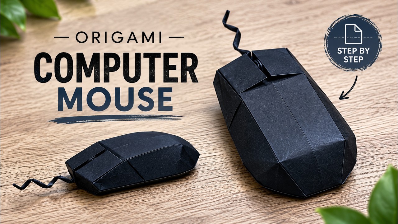 Origami Computer Mouse Tutorial | How to Make Origami Computer Mouse ...