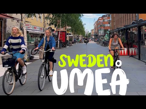 Umeå - Västerbotten - Sweden 2023 Walk Tour 4K Summer Walk