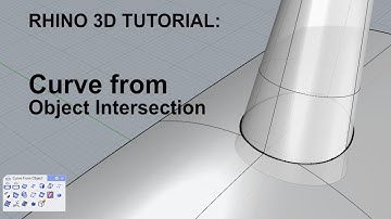 Rhino tutorial: Curve from Object Intersection