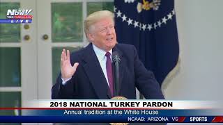 TURKEY PARDON: President Trump Pardons 2018 National Turkey At The White House