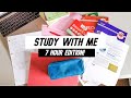 Study with me 7 hours  gcse exam preparations