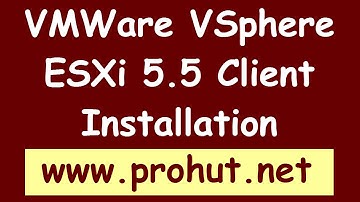 How to install VMWare vSphere Client 5.5.