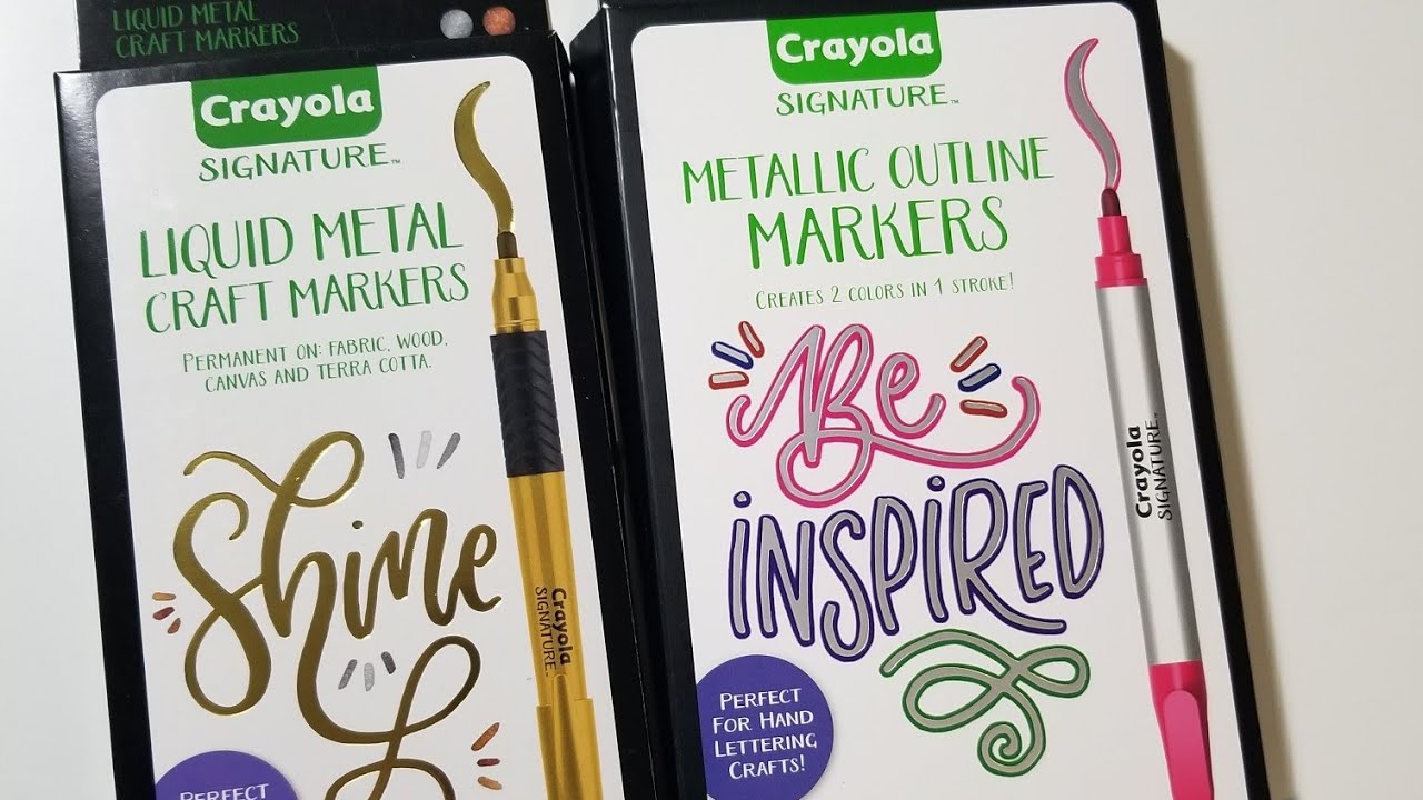 Crayola Signature Metallic Outline Markers (6 count)